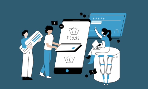 people working on a website